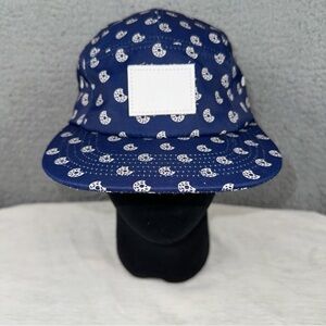 The Salty Deli Dallas Texas Hat Mens Blue Donut Print Adjustable Cap Delicore